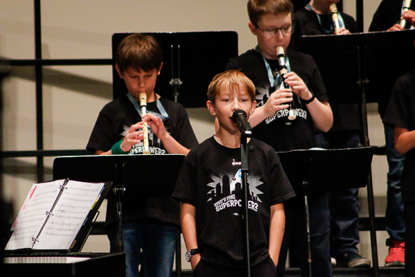 Honors musicians led by solo singer.